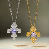 Wholesale Jewelry Silver Geometric Pendant Necklace Set With Diamonds O Word Chain