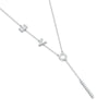 Wholesale Jewelry 925 Silver Geometric Pendant With Cross Chain Electroplated Simple Style For Women