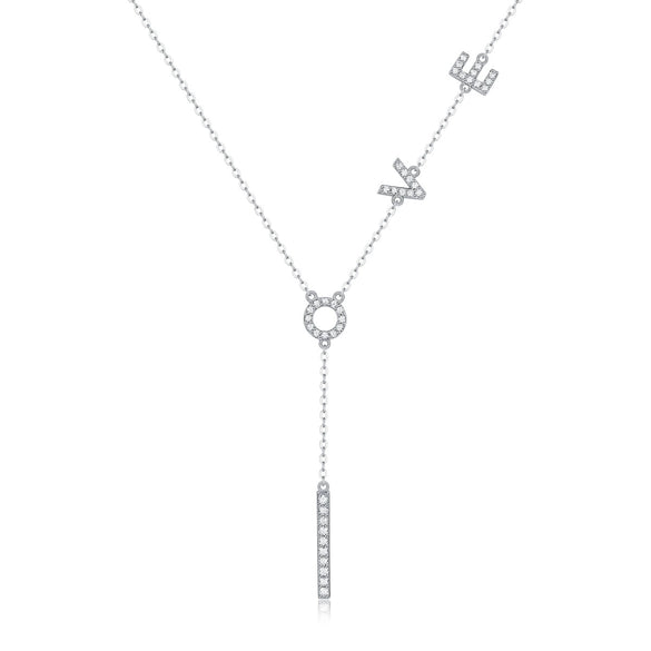 Wholesale Jewelry 925 Silver Geometric Pendant With Cross Chain Electroplated Simple Style For Women