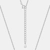 Wholesale Jewelry 925 Silver Geometric Rainbow Zircon Love Necklace With Diamond Design And Cross Chain