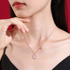 Wholesale Jewelry 925 Silver Geometric Star Square Shield Bead Necklace With Electroplating For Women Retro Cold Style