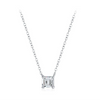 Wholesale Jewelry Silver Geometric Style Set With Precious Stones Clavicle Chain Necklace Earrings Ring