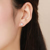 Wholesale Jewelry Silver Geometric Style Set With Precious Stones Clavicle Chain Necklace Earrings Ring