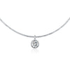 Wholesale Jewelry Silver 925 Geometric Style Single Diamond Casual Clavicle Necklace For Women