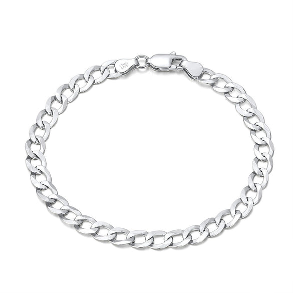 Wholesale Jewelry Silver 925 Geometric Thin Floral Side Chain Necklace
