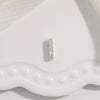 Wholesale Jewelry Silver 925 Inlaid Zirconia Oval Spacer Bead Accessories Simple Style
