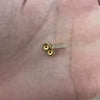 Wholesale Jewelry Silver 925 Inlaid Zirconia Oval Spacer Bead Accessories Simple Style