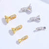 Wholesale Jewelry Silver Leg Buckle Handmade Zirconia Adjustable Clasp For Bracelet And Necklace
