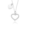 Wholesale Jewelry Silver 925 Love Clavicle Chain With Geometric Pattern For Women