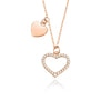 Wholesale Jewelry Silver 925 Love Clavicle Chain With Geometric Pattern For Women