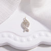 Wholesale Jewelry Silver 925 Love Minimalist Hollow Fivepointed Star Goldfish Pendant With Zirconia Design