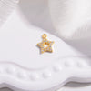 Wholesale Jewelry Silver 925 Love Minimalist Hollow Fivepointed Star Goldfish Pendant With Zirconia Design