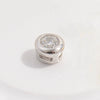 Wholesale Jewelry Silver Love Round Beaded Diy Bracelet Necklace With Diamond Design