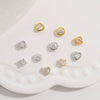 Wholesale Jewelry Silver Love Round Beaded Diy Bracelet Necklace With Diamond Design