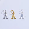 Wholesale Jewelry Silver Minimalist Letter Pendant Electroplated Accessories For Bracelet Necklace Earrings