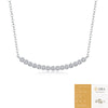 Wholesale Jewelry 925 Silver Moissanite Inlay Geometric Cross Chain Necklace For Women