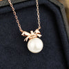 Wholesale Jewelry 925 Silver Natural Freshwater Pearl Geometric Ochain Necklace