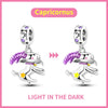 Wholesale Jewelry 925 Silver Plated Copper Magic Luminous Twelve Constellation Pendant