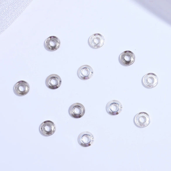 Wholesale Jewelry Silver Round Pearl Spacer Electroplated Necklace Accessories