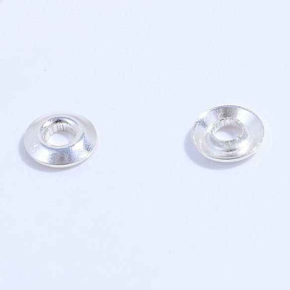Wholesale Jewelry Silver Round Pearl Spacer Electroplated Necklace Accessories