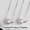 Wholesale Jewelry Silver Round Pearl Spacer Electroplated Necklace Accessories