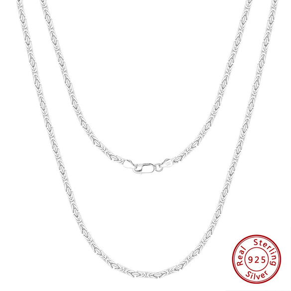 Wholesale Jewelry Silver S925 Sterling Geometric Electroplated Necklace For Men And Women