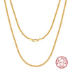 Wholesale Jewelry Silver S925 Sterling Geometric Electroplated Necklace For Men And Women