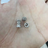 Wholesale Jewelry 925 Silver Set With Zircon Small Waist Pattern Barrel Beads Spacer Beads Pearl Buckle