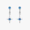 Wholesale Jewelry Silver 925 Shining Star Geometric Pendant Earrings Set With Diamonds For Women