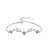 Wholesale Jewelry Silver Small Animal Pattern Electroplated Oshaped Chain Necklace And Bracelet