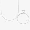 Wholesale Jewelry Silver 925 Small Square Electroplated Necklace And Bracelet Light Luxury Design