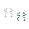 Wholesale Jewelry Silver 925 Snake Microinlay Female Punk Style Earrings