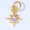 Wholesale Jewelry Silver 925 Star Pendant With Zirconia For Bracelet Necklace Earrings