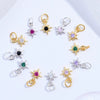 Wholesale Jewelry Silver 925 Star Pendant With Zirconia For Bracelet Necklace Earrings