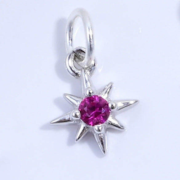 Wholesale Jewelry Silver 925 Star Pendant With Zirconia For Bracelet Necklace Earrings