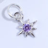 Wholesale Jewelry Silver 925 Star Pendant With Zirconia For Bracelet Necklace Earrings