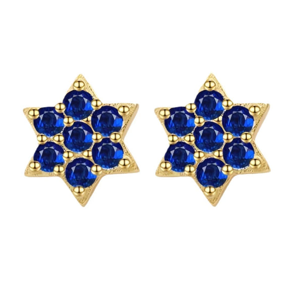 Wholesale Jewelry 925 Silver Starshaped Zircon Necklace And Earrings