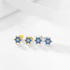 Wholesale Jewelry 925 Silver Starshaped Zircon Necklace And Earrings