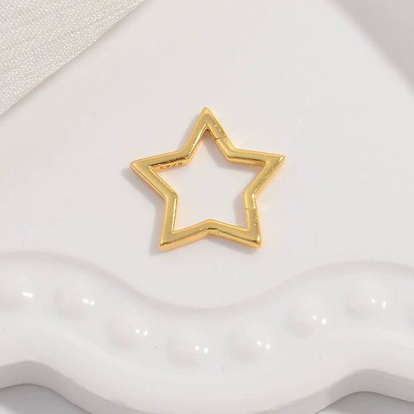Wholesale Jewelry Silver 225 Sterling Fivepointed Star Oval Electroplated Necklace And Bracelet Buckle