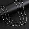 Wholesale Jewelry Silver 925 Sterling Geometric Ball Chain Electroplated Necklace Unisex