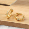Wholesale Jewelry Silver 925 Sterling Geometric Knot Ear Buckle Earrings Electroplated