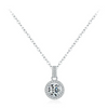 Wholesale Jewelry Silver 925 Sterling Geometric Mixed Gem Inlay Set With Precious Stones Cross Chain Women's Necklace