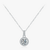 Wholesale Jewelry Silver 925 Sterling Geometric Mixed Gem Inlay Set With Precious Stones Cross Chain Women's Necklace