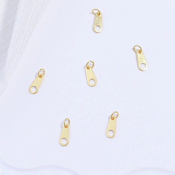 Wholesale Jewelry Silver 925 Sterling Lettering Plate Oval Double Hole Handmade Connecting Piece For Bracelet Necklace Accessories