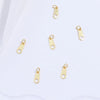 Wholesale Jewelry Silver 925 Sterling Lettering Plate Oval Double Hole Handmade Connecting Piece For Bracelet Necklace Accessories