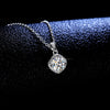 Wholesale Jewelry Silver 925 Sterling Pendant Moissanite Four Claw Square Bag Style Leaves Water Wave Chain Necklace For Women