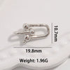 Wholesale Jewelry Silver 925 Sterling Silver Ushaped Horseshoe Spring Buckle Electroplated Bracelet Necklace
