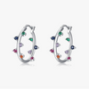 Wholesale Jewelry Silver 925 Zircon Inlay Geometric Earrings For Women