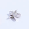 Wholesale Jewelry Silver Zirconia Cross Xshaped Fivepointed Star Porous Beads Bracelet Necklace