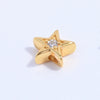 Wholesale Jewelry Silver Zirconia Cross Xshaped Fivepointed Star Porous Beads Bracelet Necklace